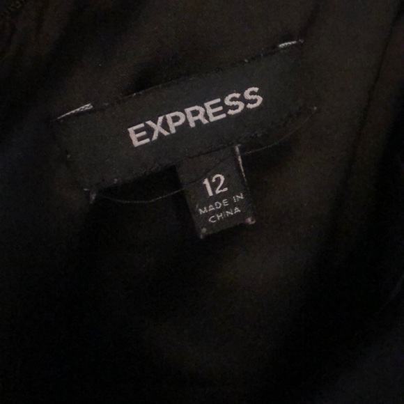 Express Black Strapless Dress - Picture 6 of 7